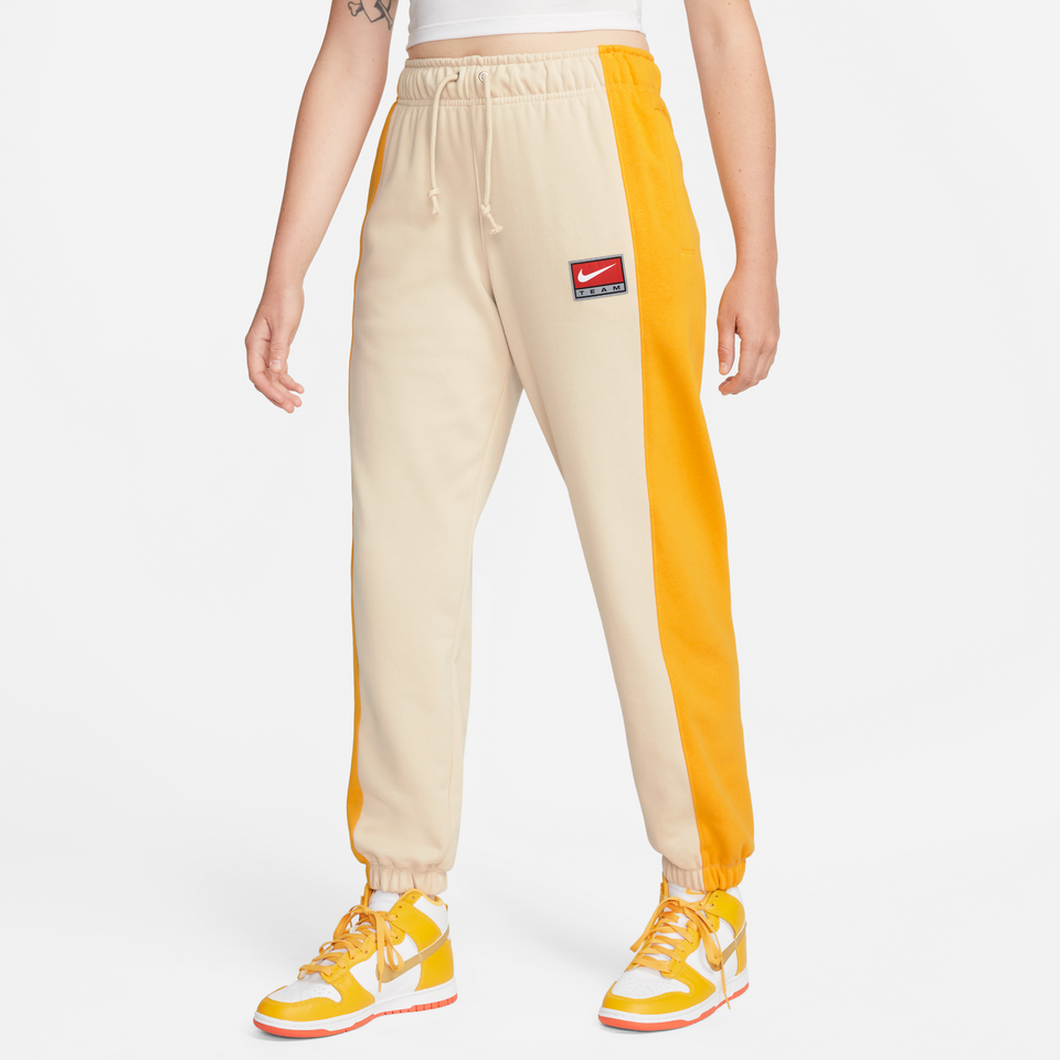 Nike Sportswear Women's Team Nike Fleece Joggers (Sanddrift/Yellow Ochre) - Women's - Bottoms