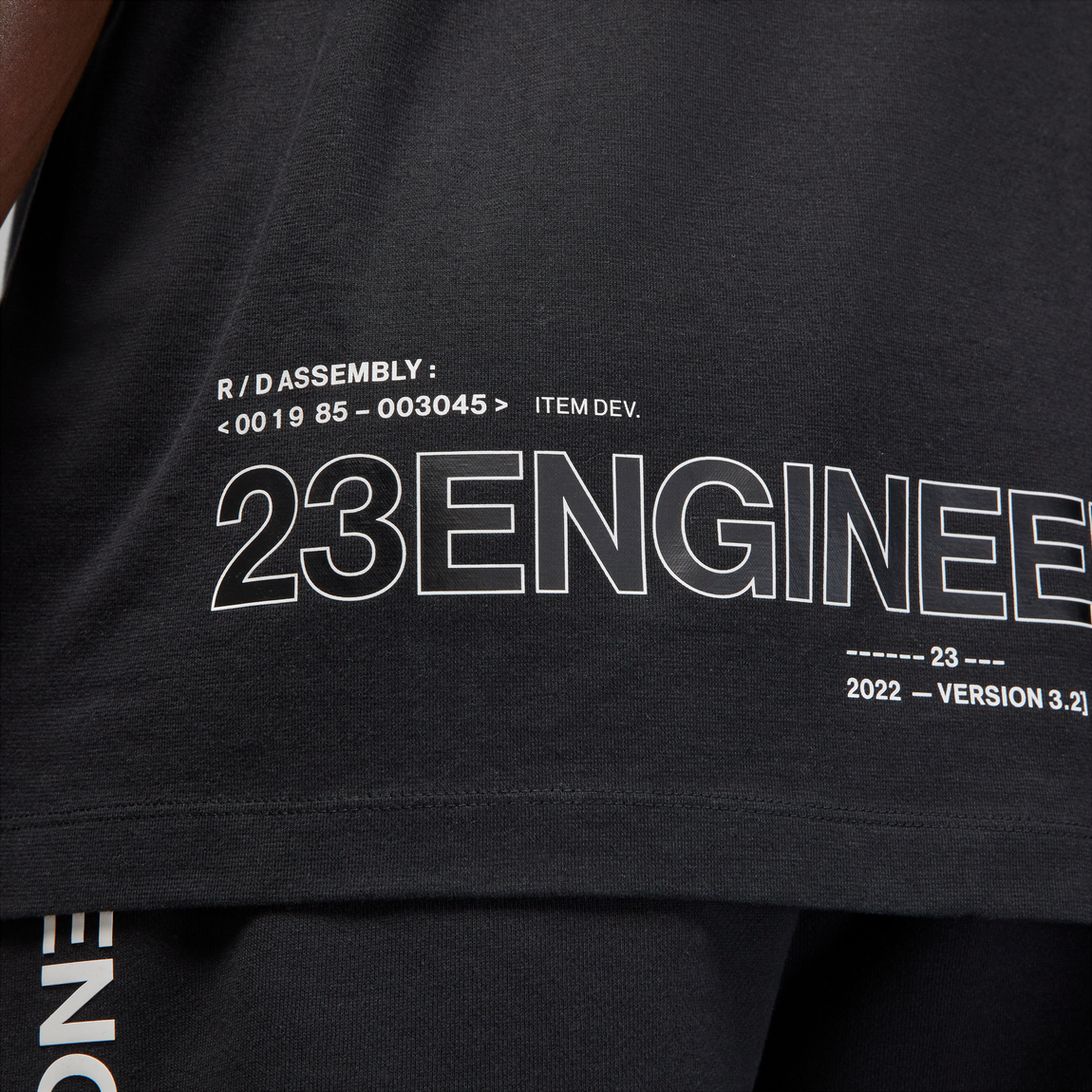 Jordan 23 Engineered Tee (Black/White) - Jordan 23 Engineered Tee (Black/White) - 
