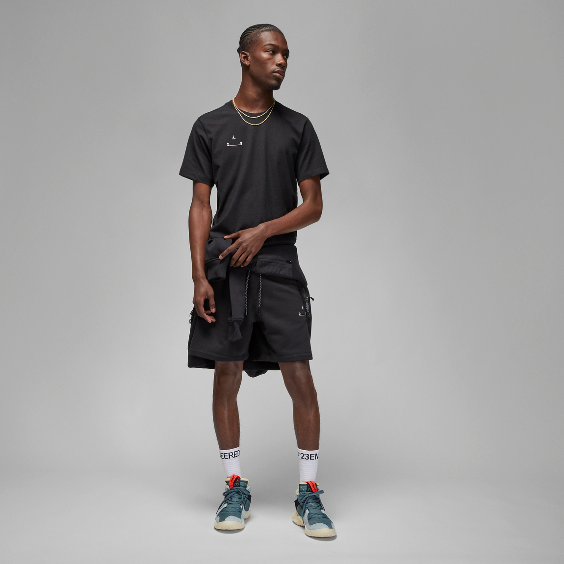 Jordan 23 Engineered Tee (Black/White) - Jordan 23 Engineered Tee (Black/White) - 
