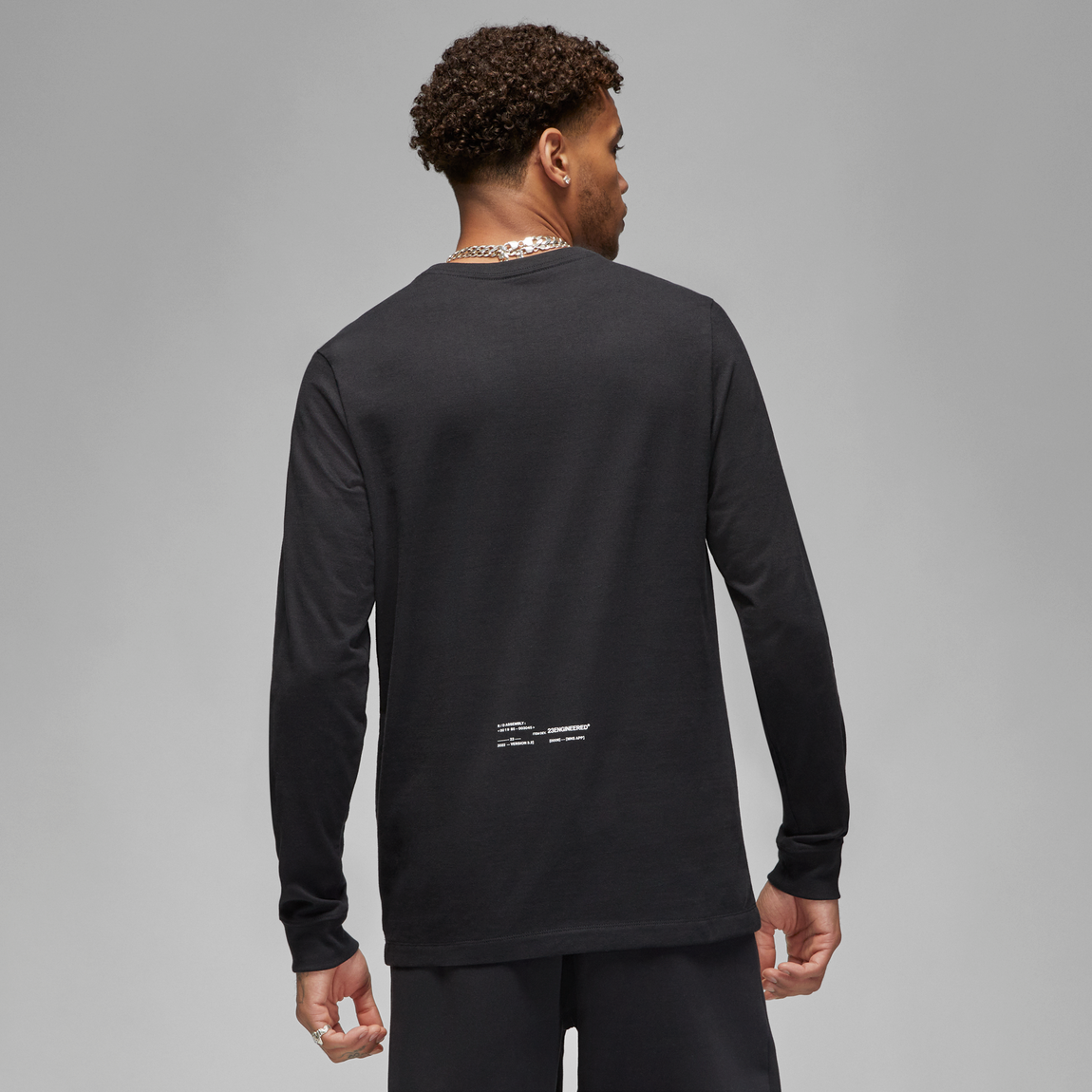 Jordan 23 Engineered Long Sleeve T-Shirt (Black/White) - Jordan 23 Engineered Long Sleeve T-Shirt (Black/White) - 