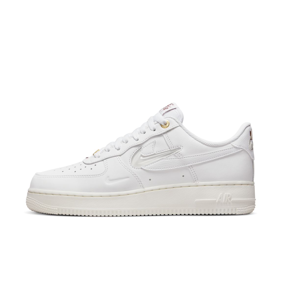 Nike Air Force 1 '07 Premium (White/White/Sail-Team Red) - Nike Air Force 1 '07 Premium (White/White/Sail-Team Red) - 