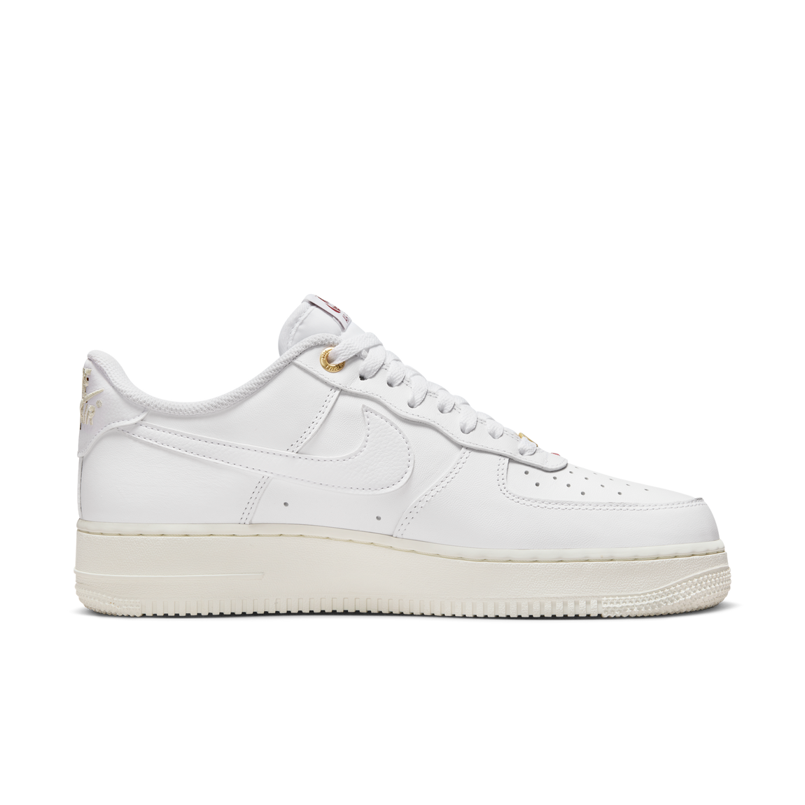 Nike Air Force 1 '07 Premium (White/White/Sail-Team Red) - Nike Air Force 1 '07 Premium (White/White/Sail-Team Red) - 