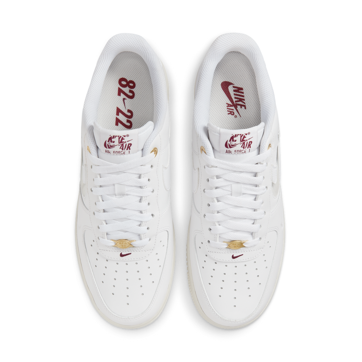 Nike Air Force 1 '07 Premium (White/White/Sail-Team Red) - Nike Air Force 1 '07 Premium (White/White/Sail-Team Red) - 