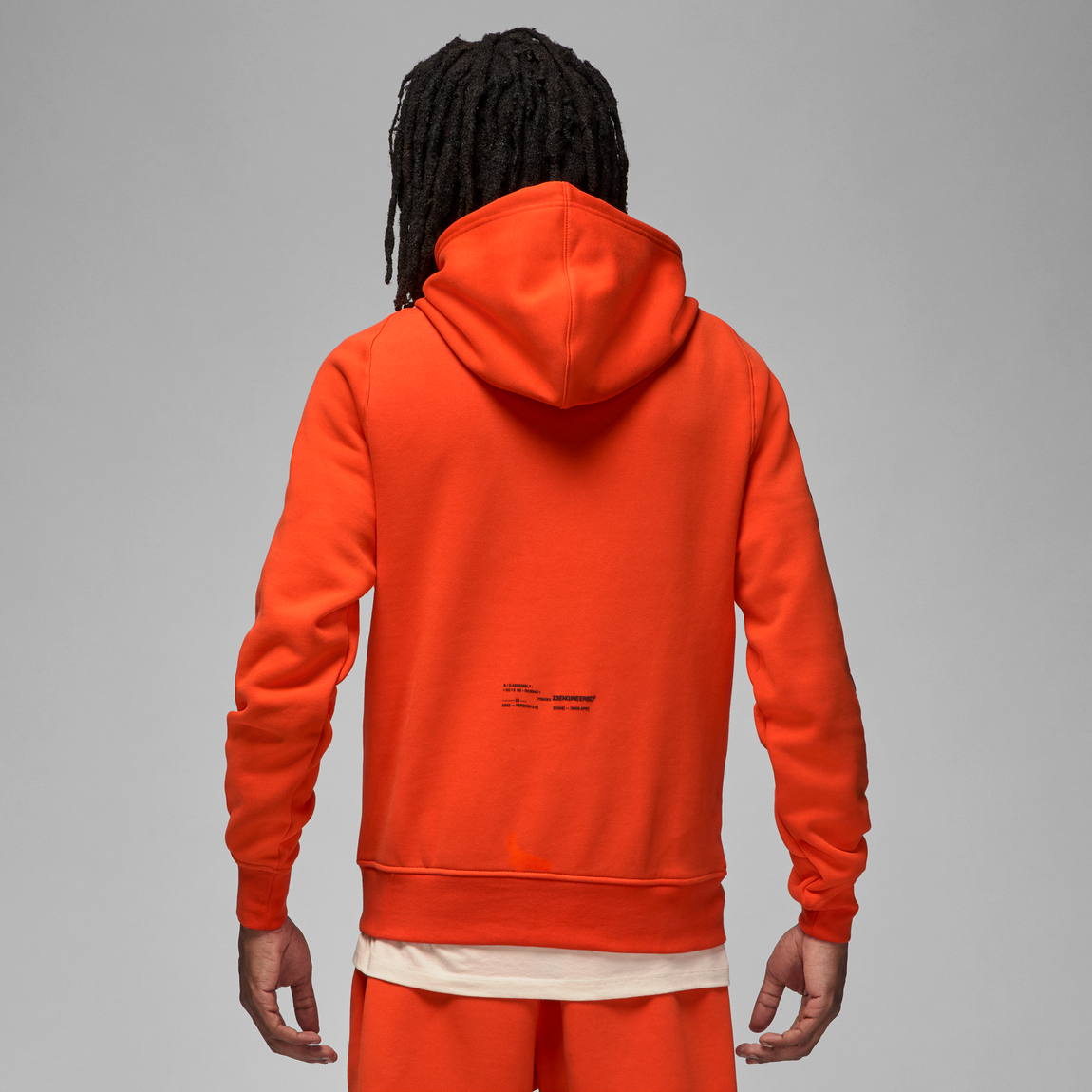Jordan 23 Engineered Fleece Pullover Hoodie (Team Orange/Habanero Red-Black) - Jordan 23 Engineered Fleece Pullover Hoodie (Team Orange/Habanero Red-Black) - 