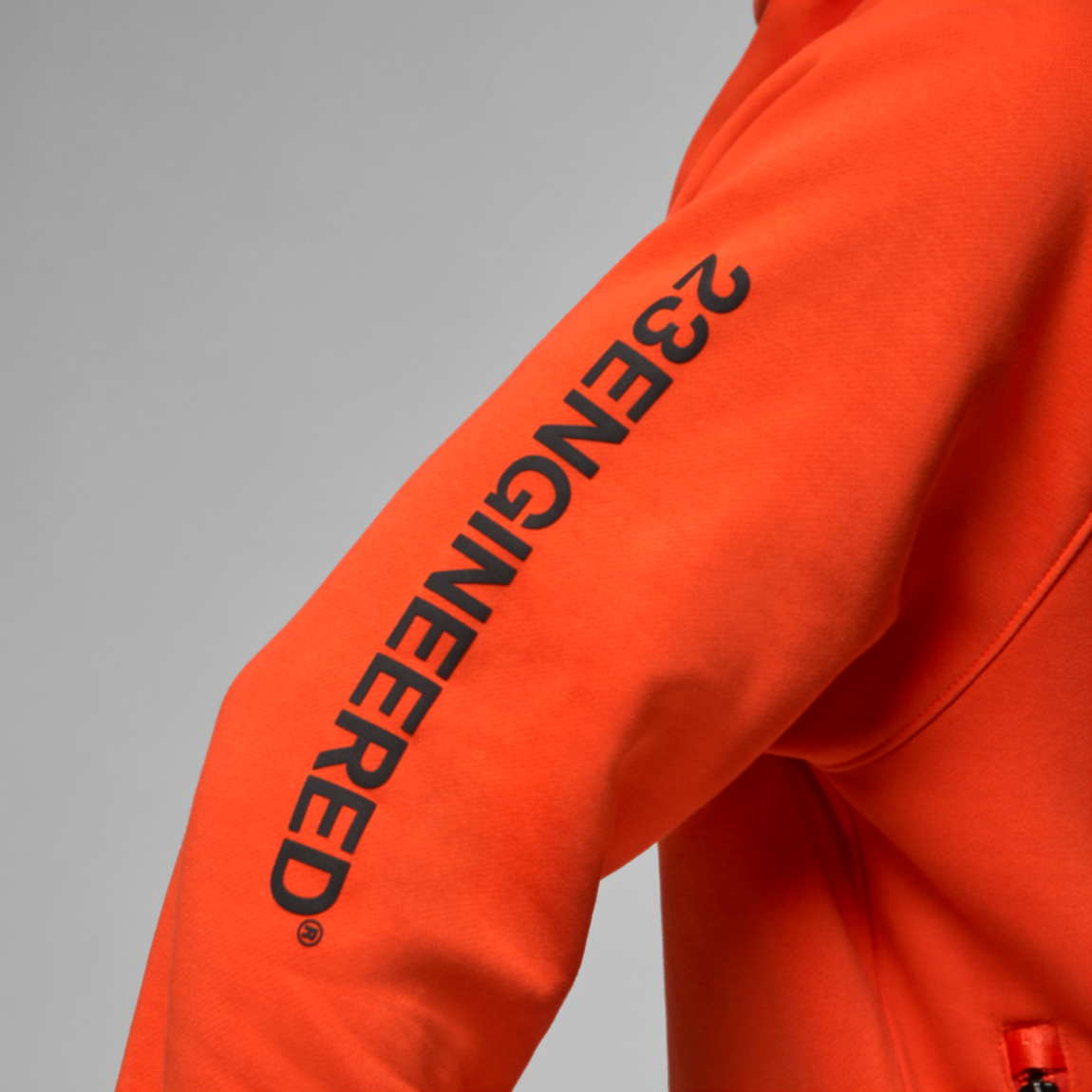 Jordan 23 Engineered Fleece Pullover Hoodie (Team Orange/Habanero Red-Black) - Jordan 23 Engineered Fleece Pullover Hoodie (Team Orange/Habanero Red-Black) - 