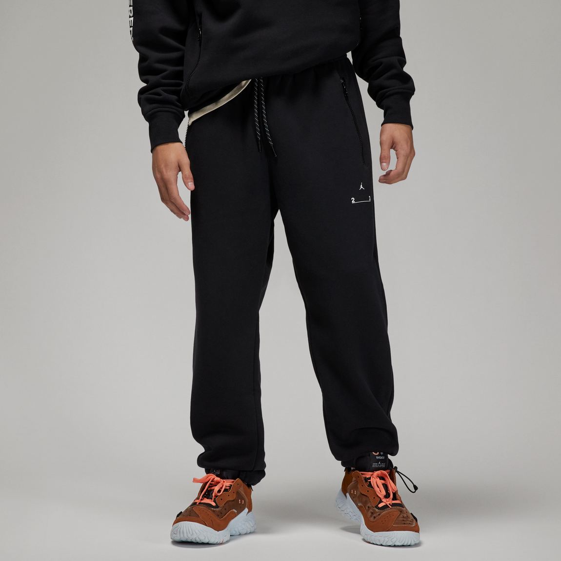 Jordan 23 Engineered Fleece Pants (Black/White) - Jordan 23 Engineered Fleece Pants (Black/White) - 