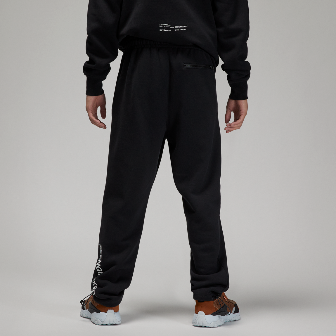 Jordan 23 Engineered Fleece Pants (Black/White) - Jordan 23 Engineered Fleece Pants (Black/White) - 