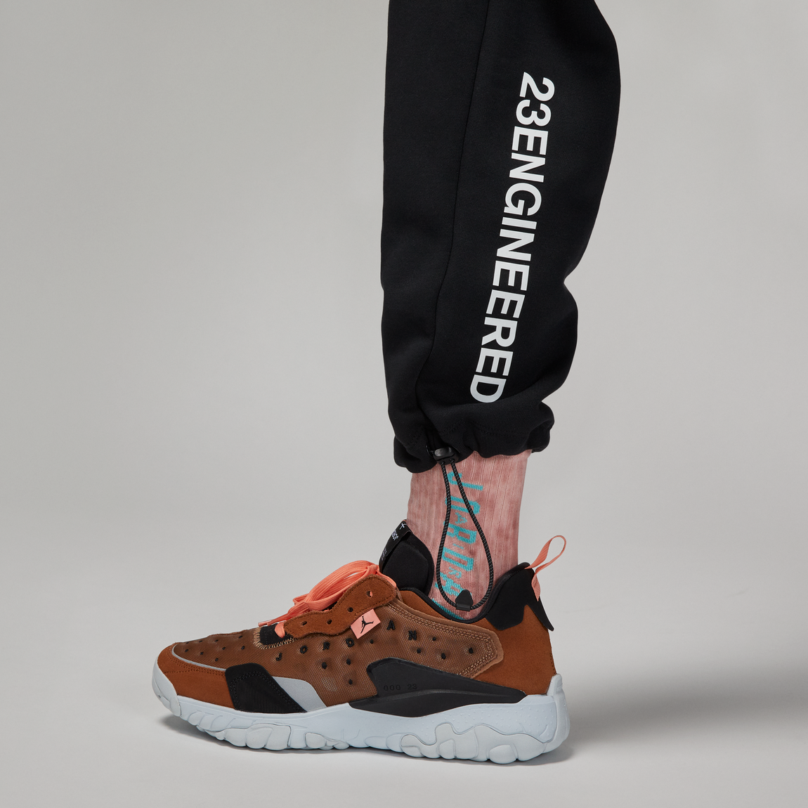 Jordan 23 Engineered Fleece Pants (Black/White) - Jordan 23 Engineered Fleece Pants (Black/White) - 