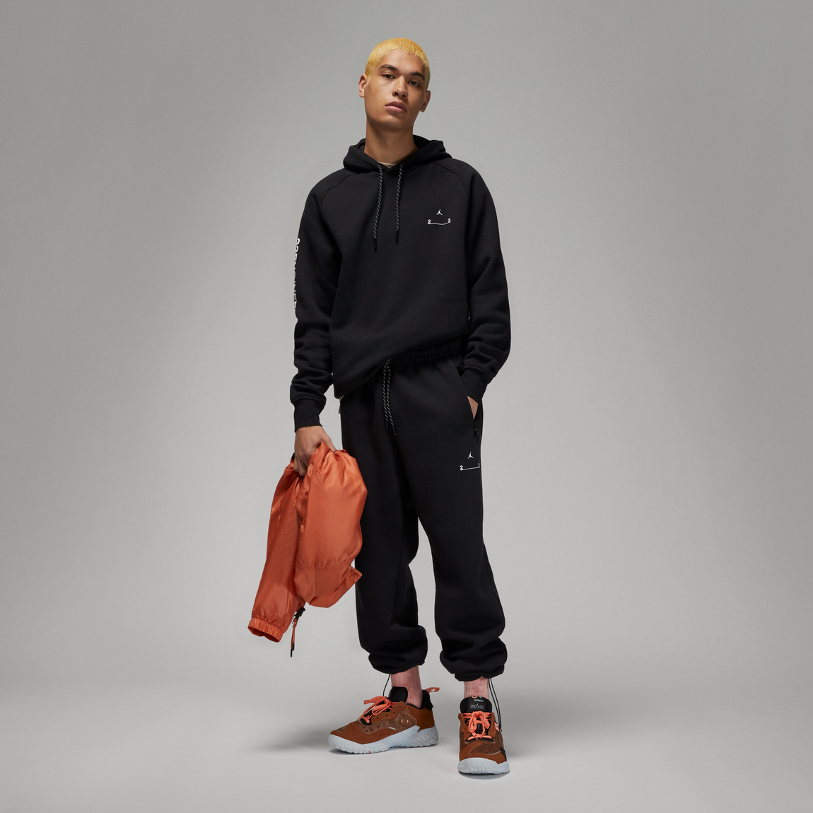 Jordan 23 Engineered Fleece Pants (Black/White) - Jordan 23 Engineered Fleece Pants (Black/White) - 