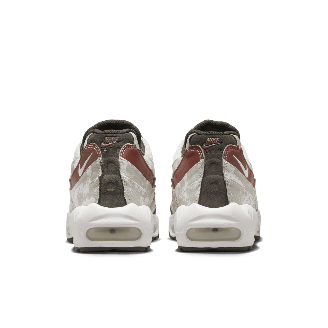 Nike Air Max 95 (Light Bone/Summit White-Khaki-Dune Red) - Nike Air Max 95 (Light Bone/Summit White-Khaki-Dune Red) - 