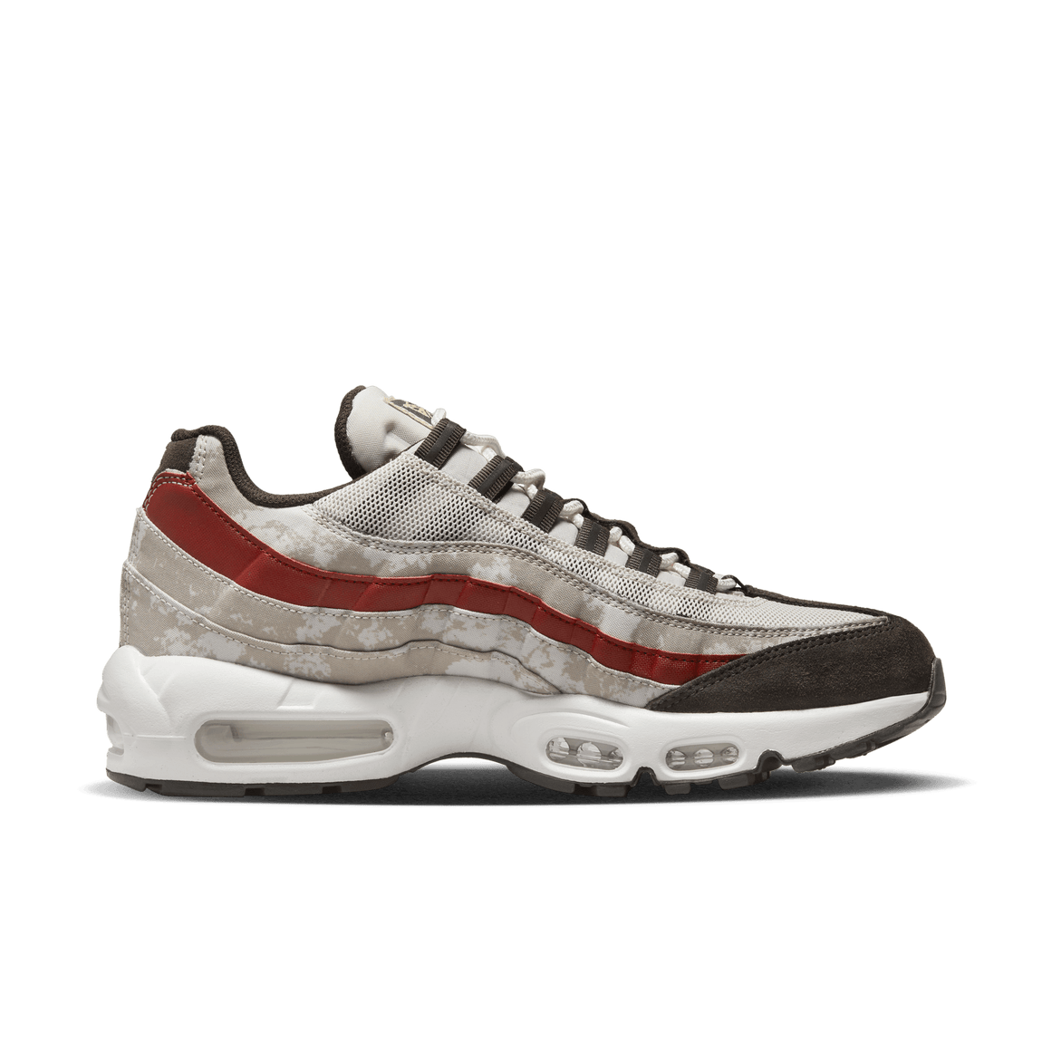 Nike Air Max 95 (Light Bone/Summit White-Khaki-Dune Red) - Nike Air Max 95 (Light Bone/Summit White-Khaki-Dune Red) - 