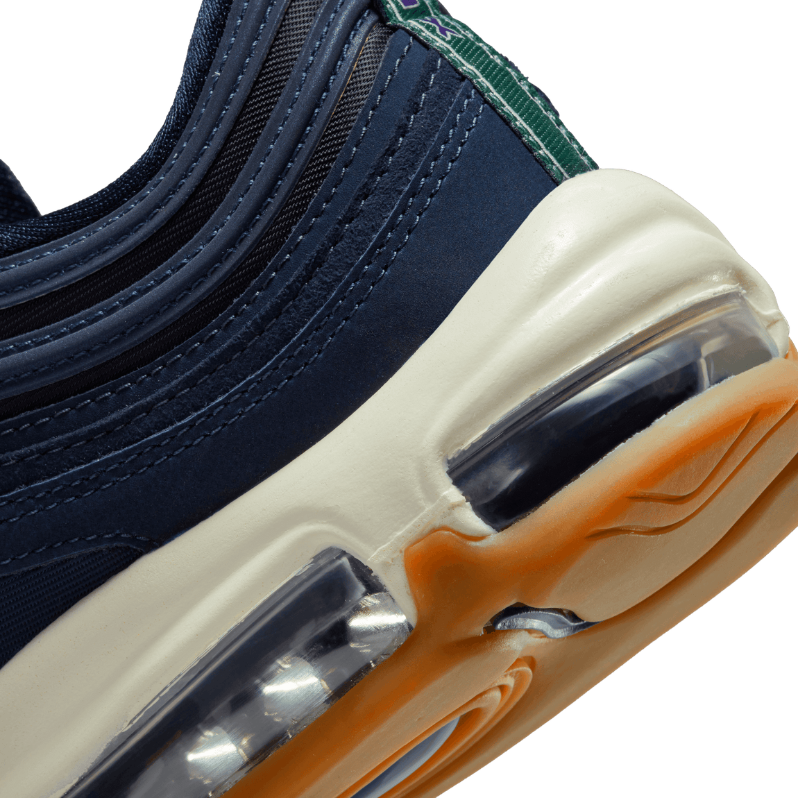 Nike Women's Air Max 97 QS (Obsidian/Gorge Green/Midnight Navy-Sail) - Nike Women's Air Max 97 QS (Obsidian/Gorge Green/Midnight Navy-Sail) - 