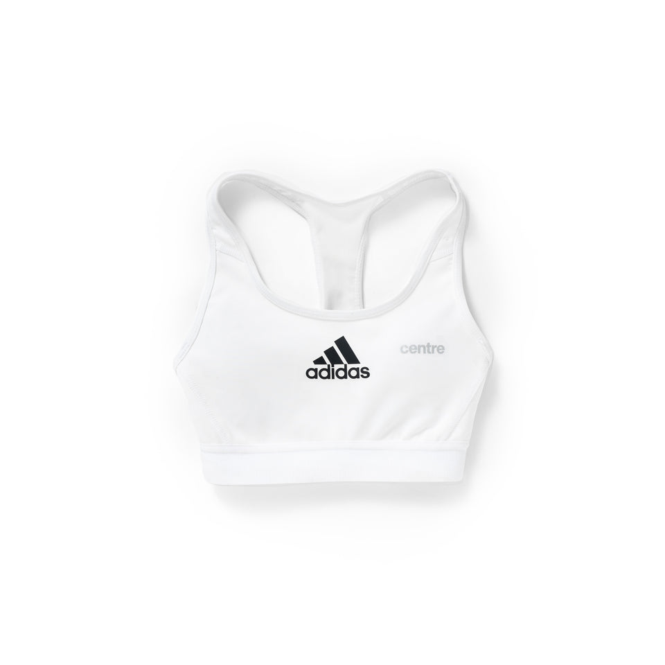 Centre X Adidas Women's Alphaskin Padded Bra (White) - Women's Tees/Tanks