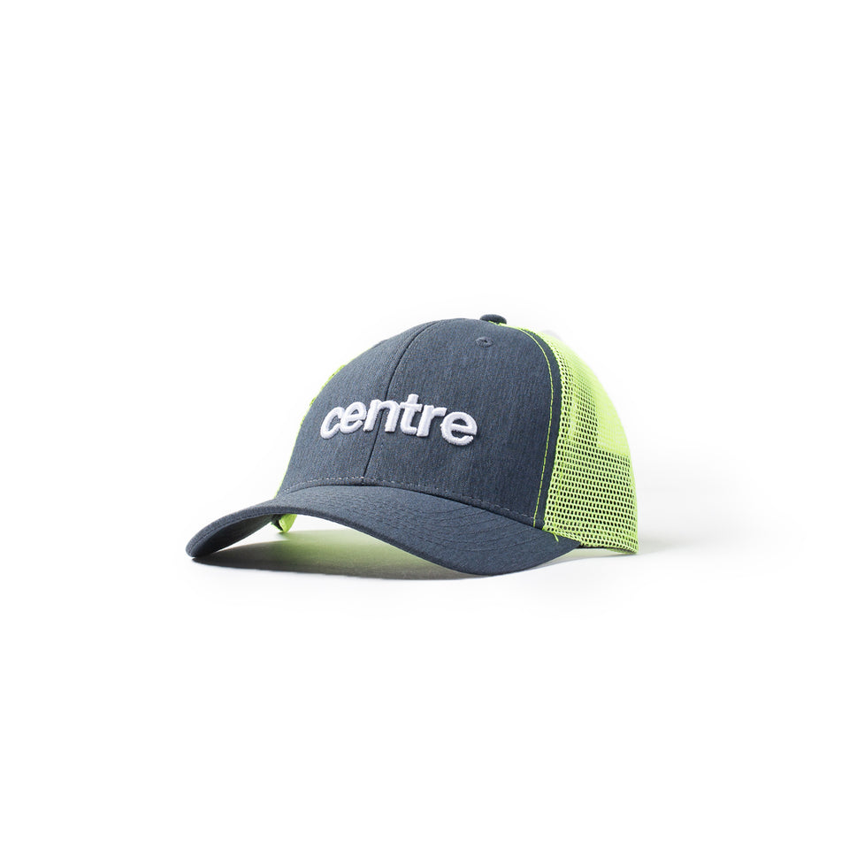Centre Trucker Hat (Volt/Denim) - Accessories