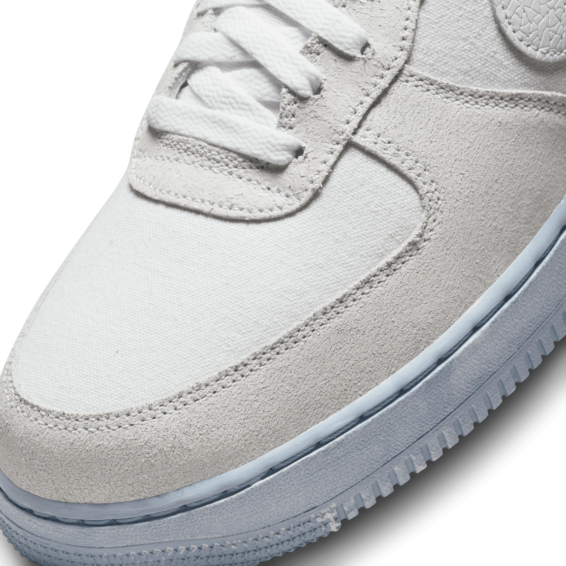 Nike Air Force 1 '07 EMB (Summit White/White-Blue Whisper) - Nike Air Force 1 '07 EMB (Summit White/White-Blue Whisper) - 