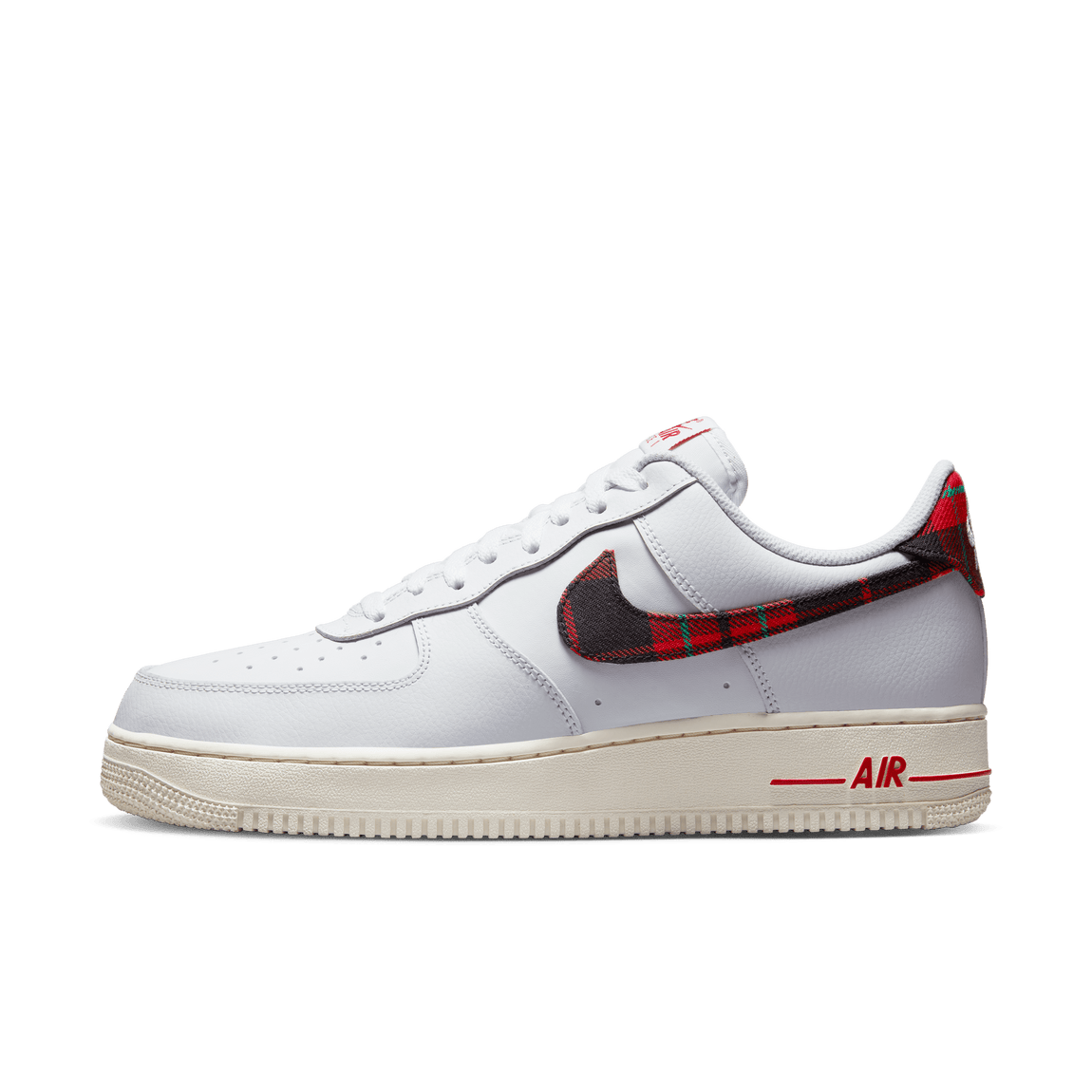 Nike Air Force 1 '07 LV8 (White/University Red-Stadium Green) - Nike Air Force 1 '07 LV8 (White/University Red-Stadium Green) - 