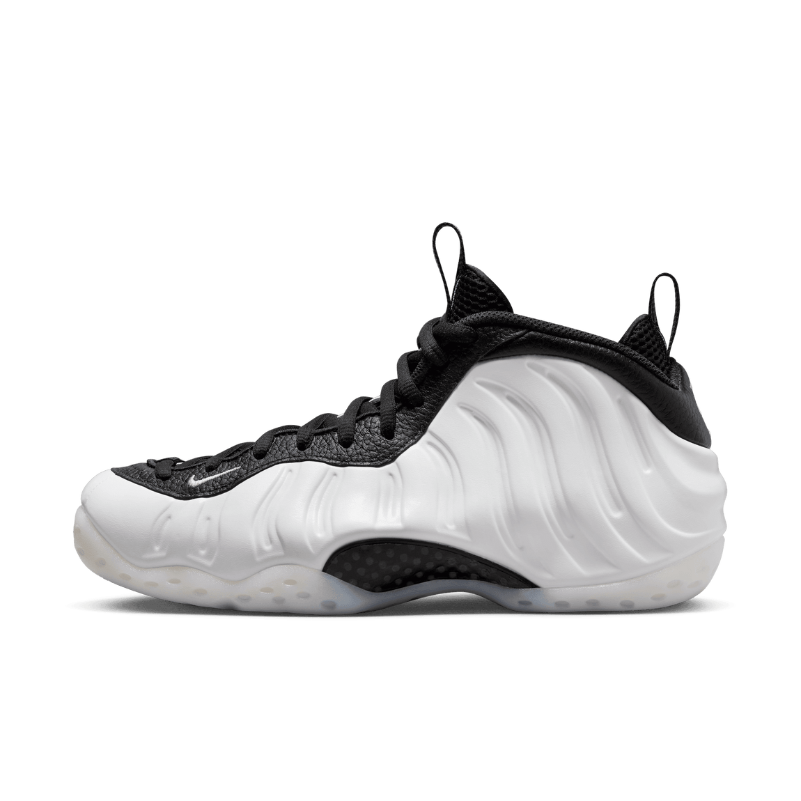 Nike Air Foamposite One (White/Metallic Silver-Black) - Nike Air Foamposite One (White/Metallic Silver-Black) - 