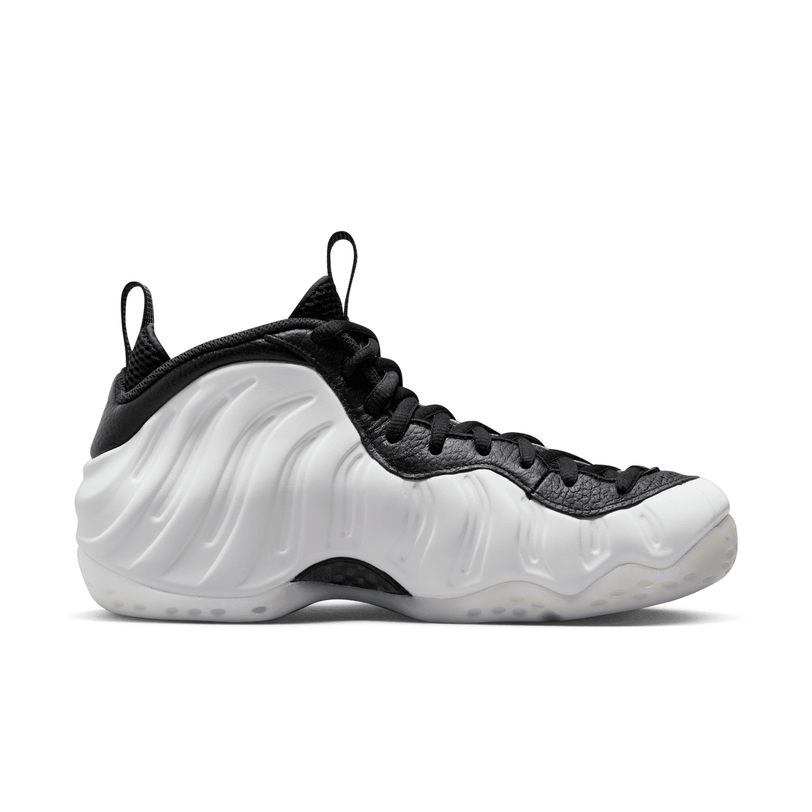 Nike Air Foamposite One (White/Metallic Silver-Black) - Nike Air Foamposite One (White/Metallic Silver-Black) - 