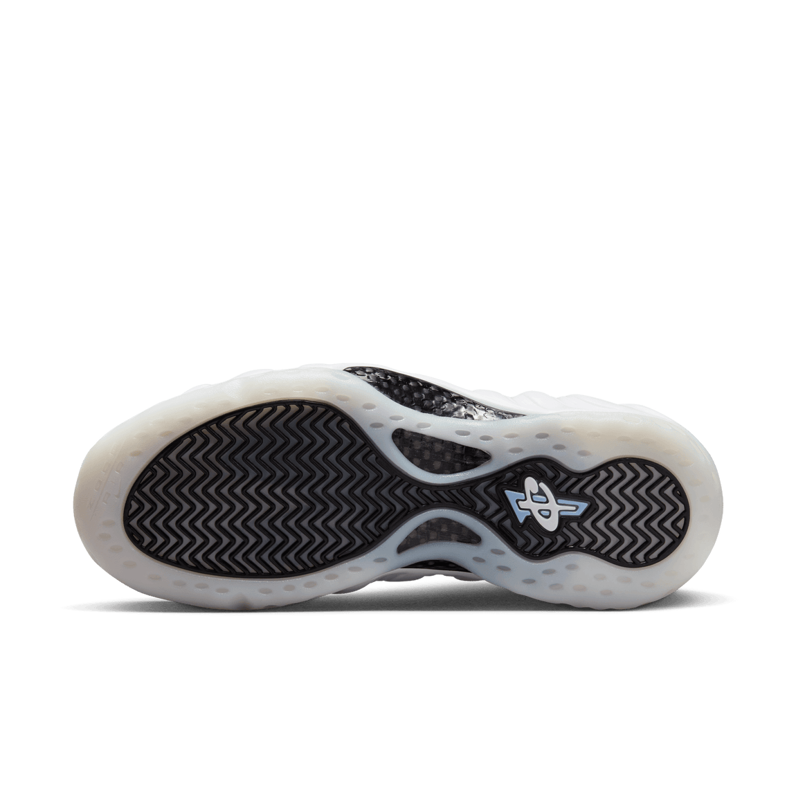 Nike Air Foamposite One (White/Metallic Silver-Black) - Nike Air Foamposite One (White/Metallic Silver-Black) - 