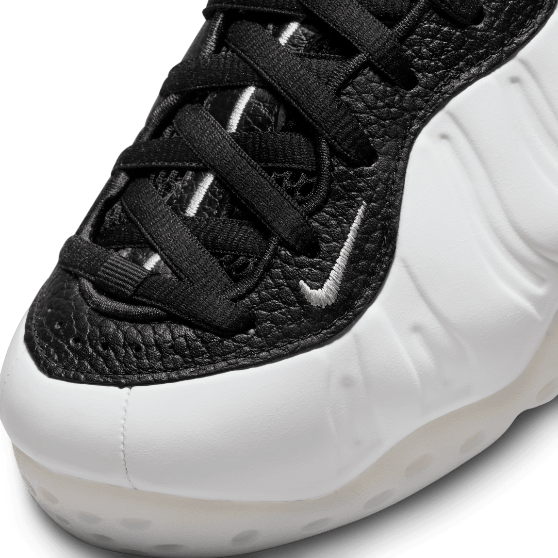 Nike Air Foamposite One (White/Metallic Silver-Black) - Nike Air Foamposite One (White/Metallic Silver-Black) - 