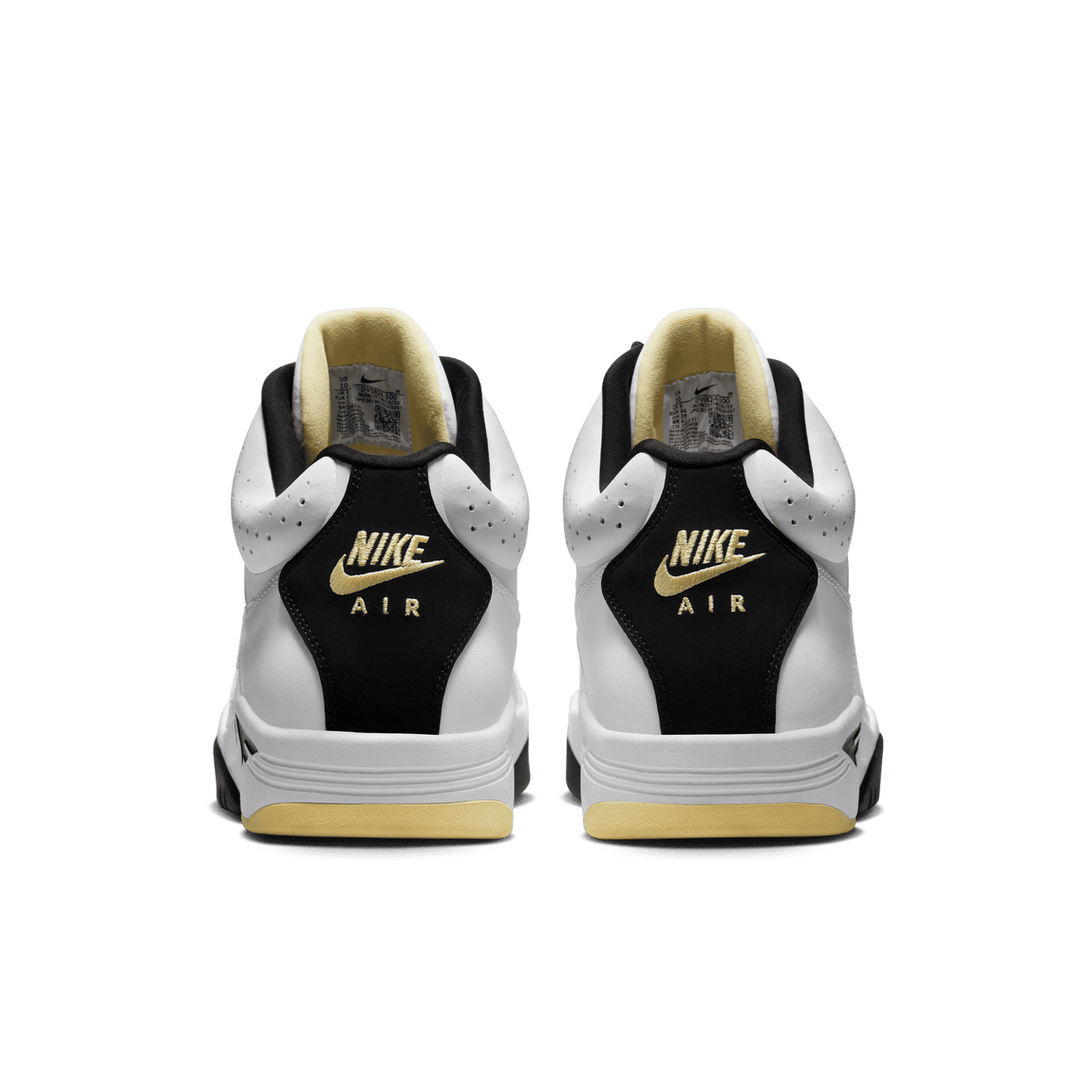 Nike Air Flight Lite Mid (White/White/Lemon-Black)