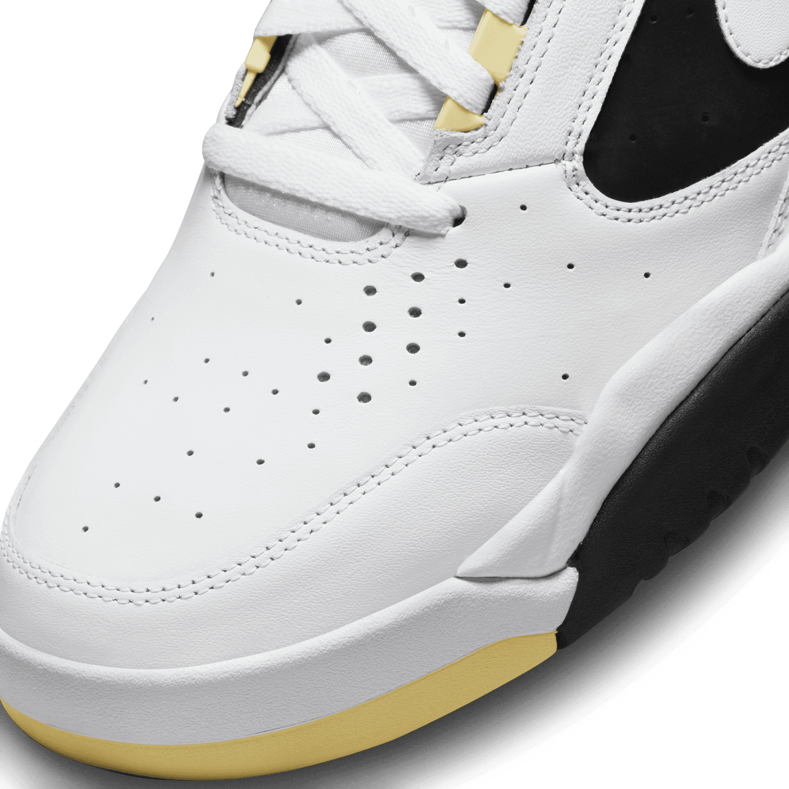 Nike Air Flight Lite Mid (White/White/Lemon-Black)