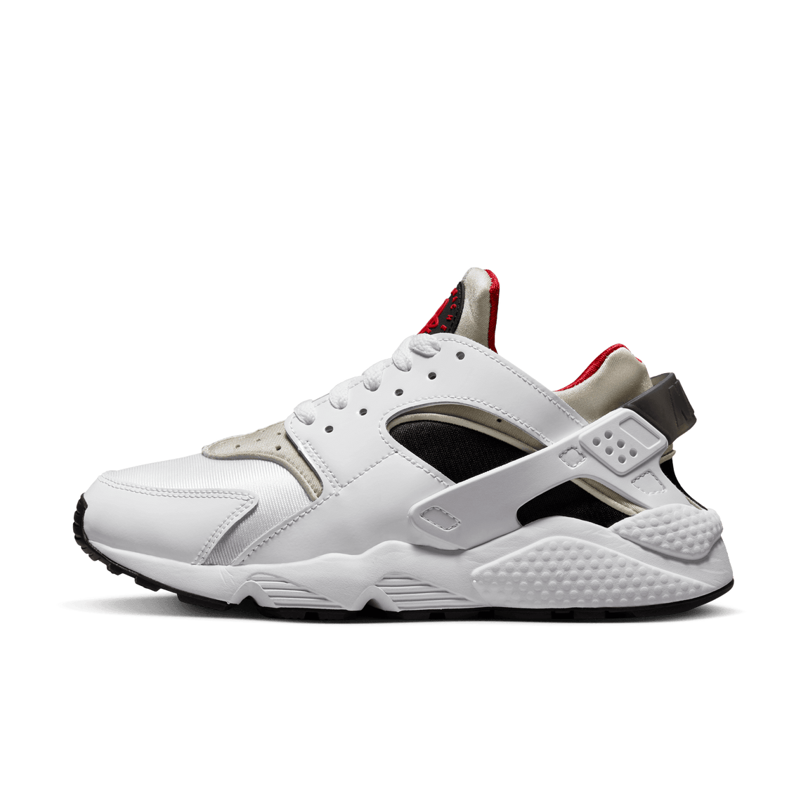 Nike Women's Air Huarache (White/Black-Lt Ore-Univ Red) Centre