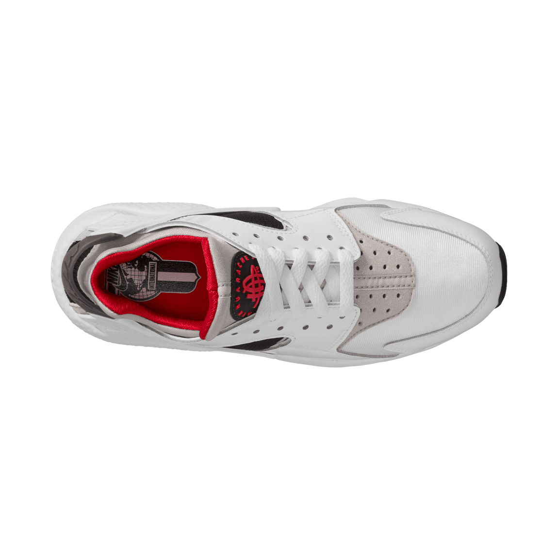 Nike Women's Air Huarache (White/Black-Lt Iron Ore-Univ Red) - Nike Women's Air Huarache (White/Black-Lt Iron Ore-Univ Red) - 
