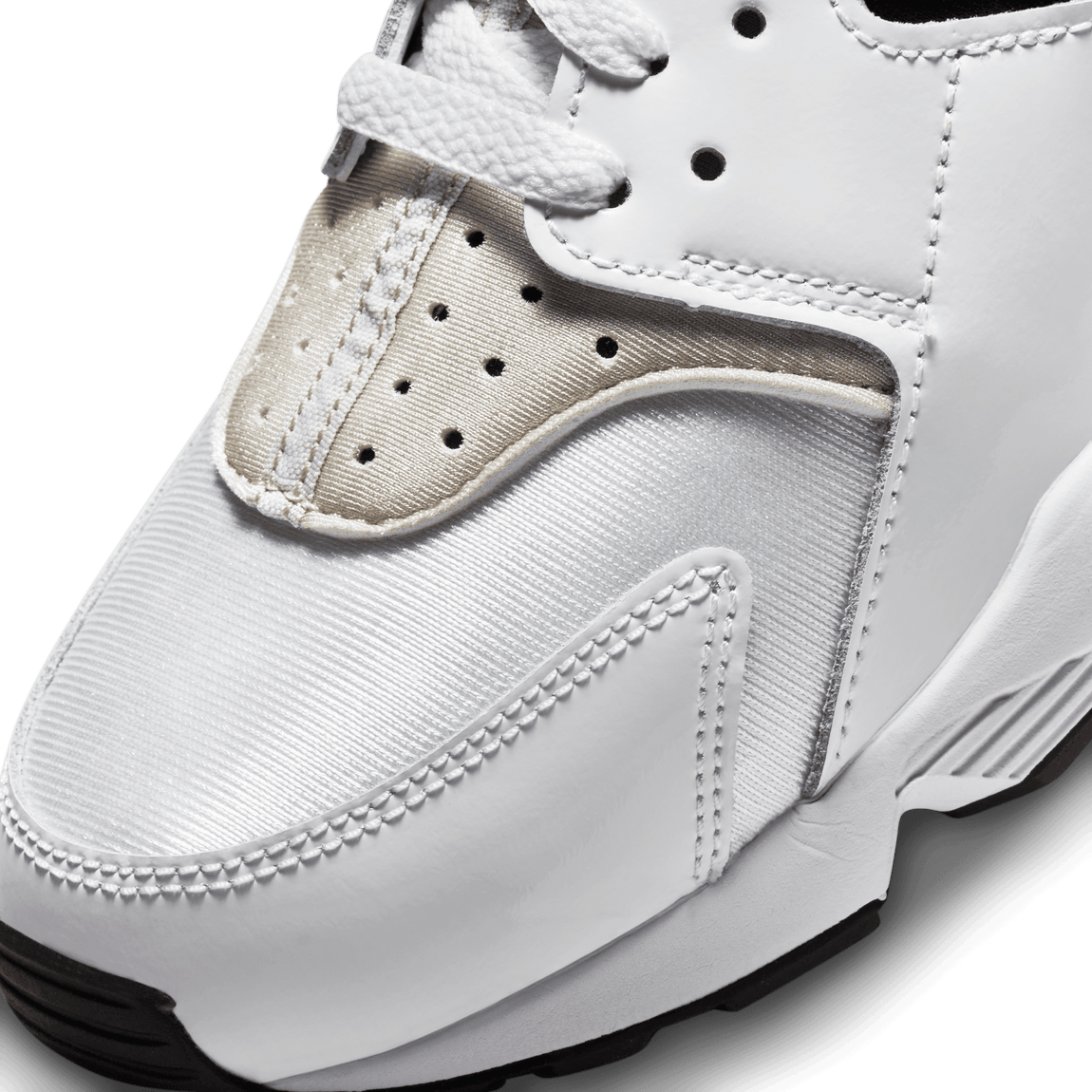 Nike Women's Air Huarache (White/Black-Lt Iron Ore-Univ Red) - Nike Women's Air Huarache (White/Black-Lt Iron Ore-Univ Red) - 