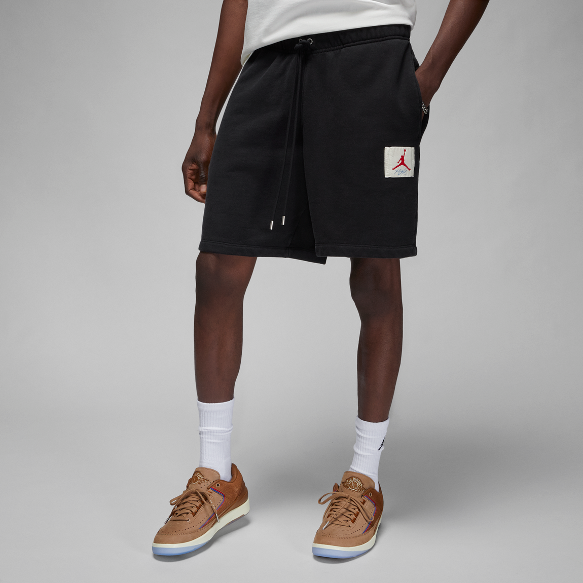 Jordan X Two18 Fleece Shorts (Black/Coconut Milk) - Jordan X Two18 Fleece Shorts (Black/Coconut Milk) - 