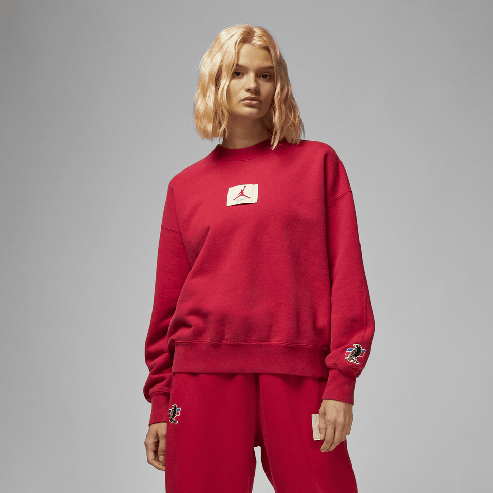 Jordan X Two18 Women's Sweatshirt (Gym Red/Coconut Milk) - Women's - Hoodies & Sweatshirts