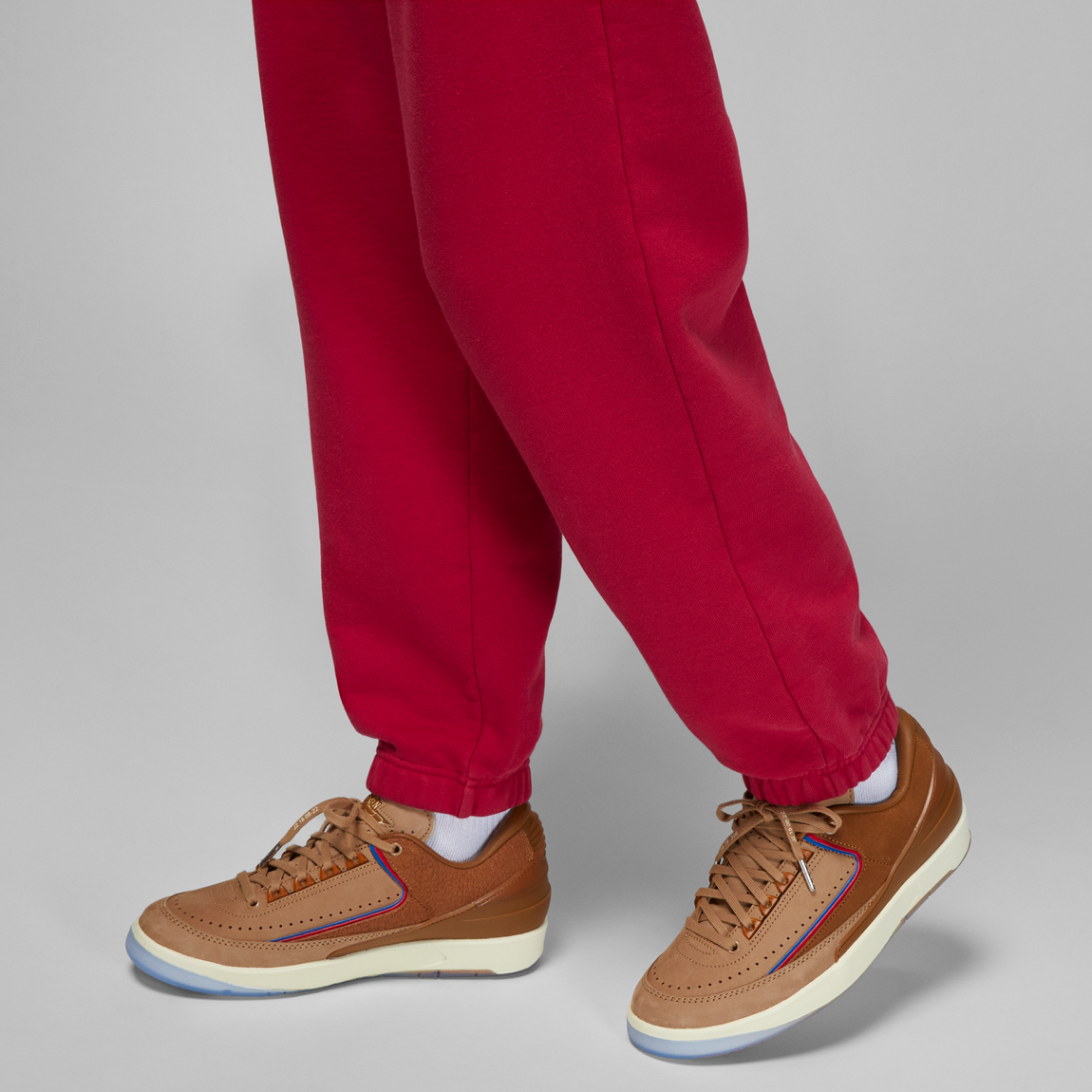 Jordan X TWO18 Women's Fleece Pants (Gym Red/Coconut Milk) - Jordan X TWO18 Women's Fleece Pants (Gym Red/Coconut Milk) - 
