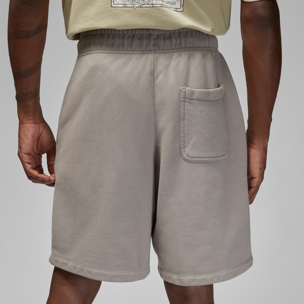 Air Jordan x Shelflife Fleece Shorts (Enigma Stone/Total Orange) - Air Jordan x Shelflife Fleece Shorts (Enigma Stone/Total Orange) - 