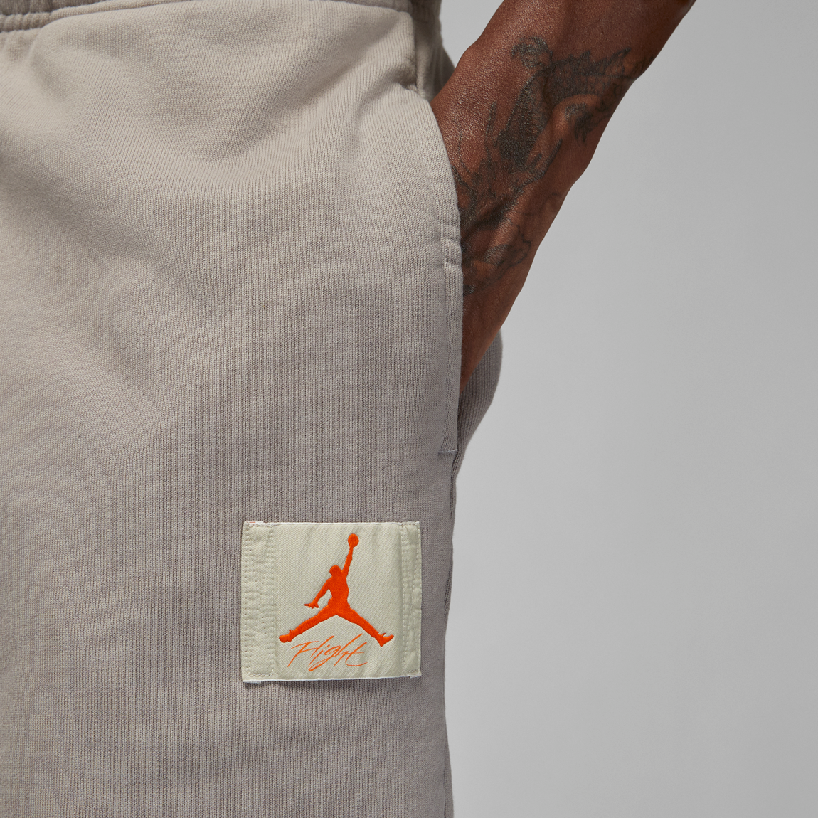 Air Jordan x Shelflife Fleece Shorts (Enigma Stone/Total Orange) - Air Jordan x Shelflife Fleece Shorts (Enigma Stone/Total Orange) - 