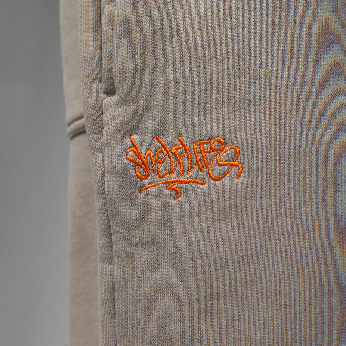 Air Jordan x Shelflife Fleece Shorts (Enigma Stone/Total Orange) - Air Jordan x Shelflife Fleece Shorts (Enigma Stone/Total Orange) - 