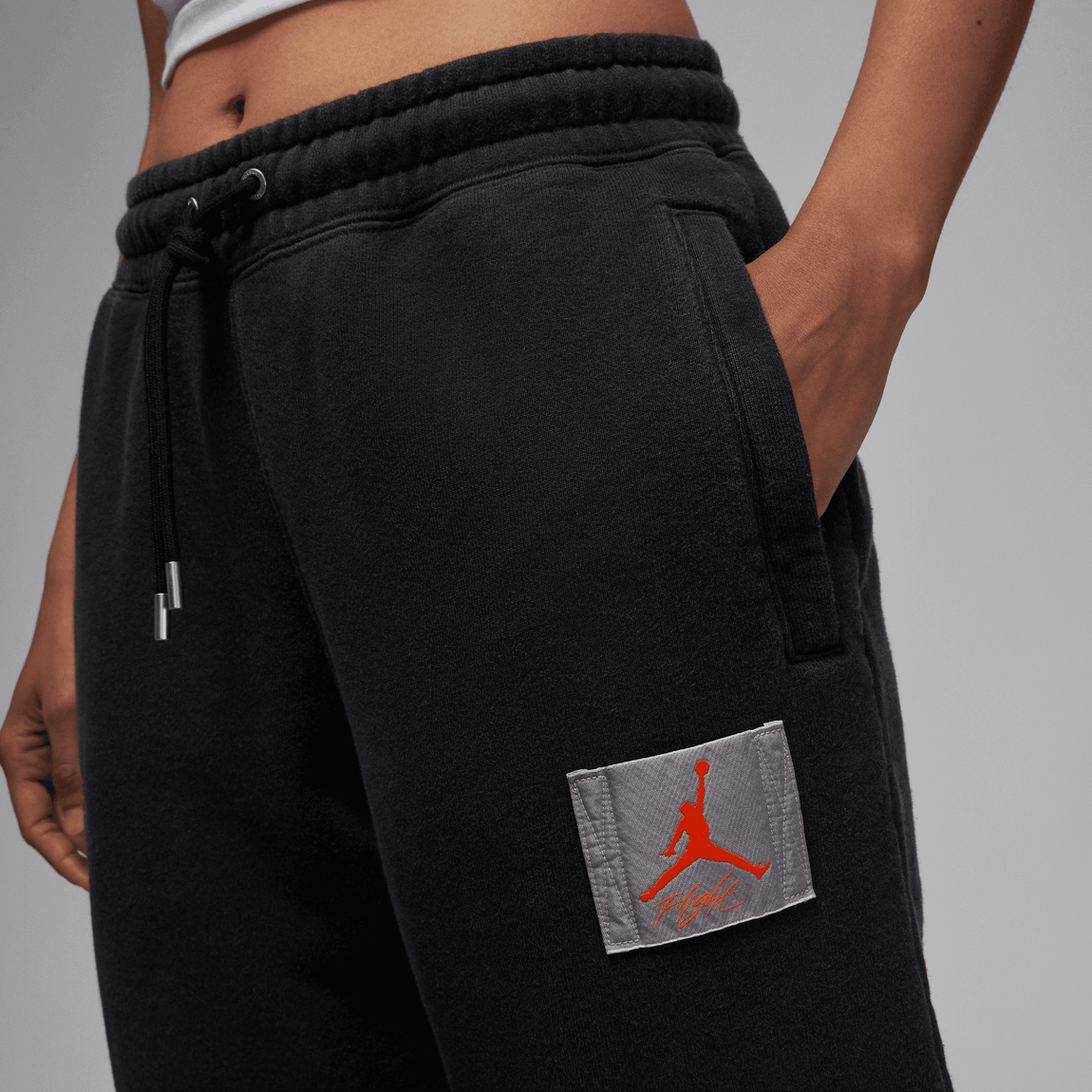 Air Jordan X Shelflife Women's Fleece Pants (Black/Total Orange) - Air Jordan X Shelflife Women's Fleece Pants (Black/Total Orange) - 