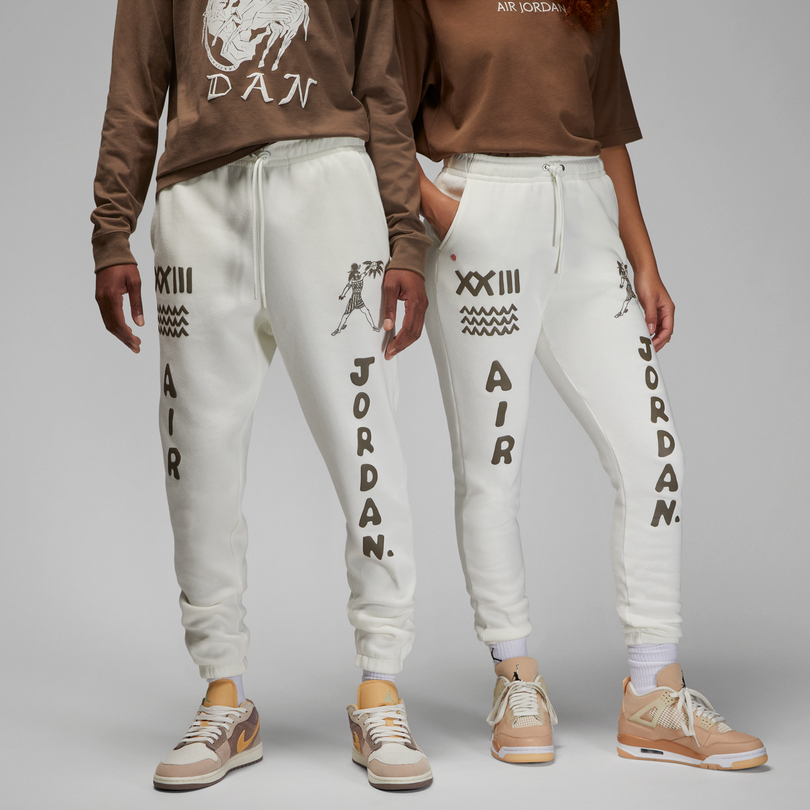 Jordan X Umar Rashid Artist Series Pants (Sail/Palomino) - Jordan X Umar Rashid Artist Series Pants (Sail/Palomino) - 