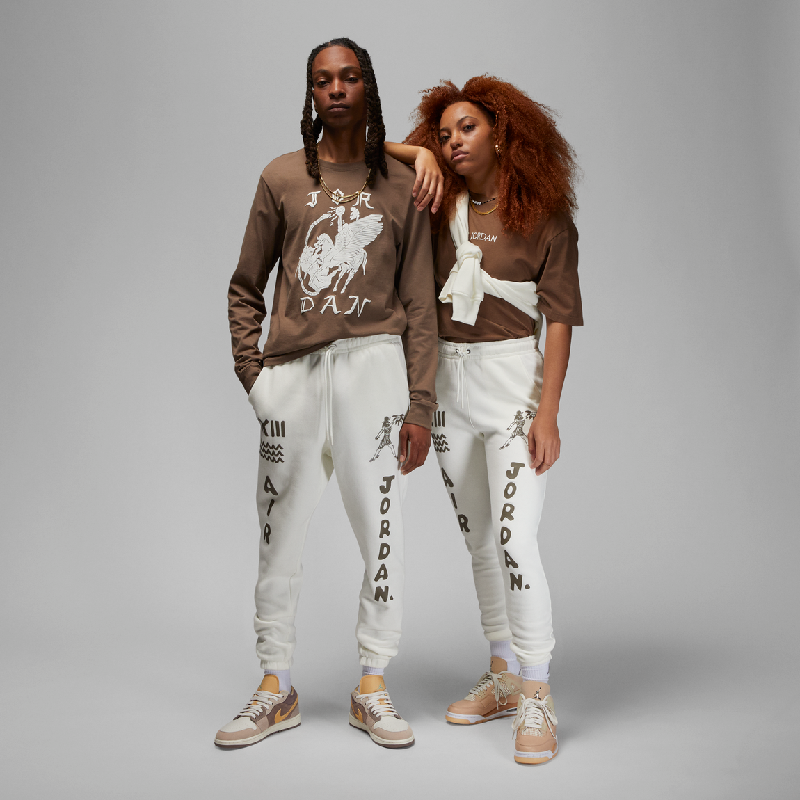 Jordan X Umar Rashid Artist Series Pants (Sail/Palomino) - Jordan X Umar Rashid Artist Series Pants (Sail/Palomino) - 