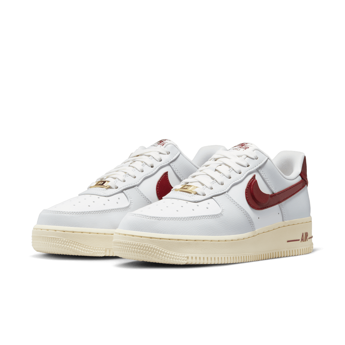 Women's Nike Air Force 1 '07 SE (Photon Dust/Team Red/Summit White-Muslin) - Women's Nike Air Force 1 '07 SE (Photon Dust/Team Red/Summit White-Muslin) - 