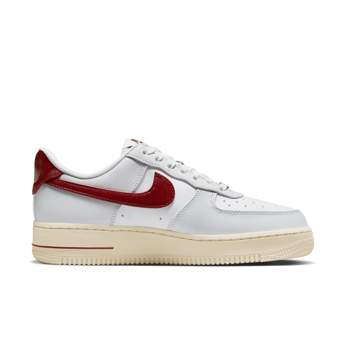 Women's Nike Air Force 1 '07 SE (Photon Dust/Team Red/Summit White-Muslin) - Women's Nike Air Force 1 '07 SE (Photon Dust/Team Red/Summit White-Muslin) - 