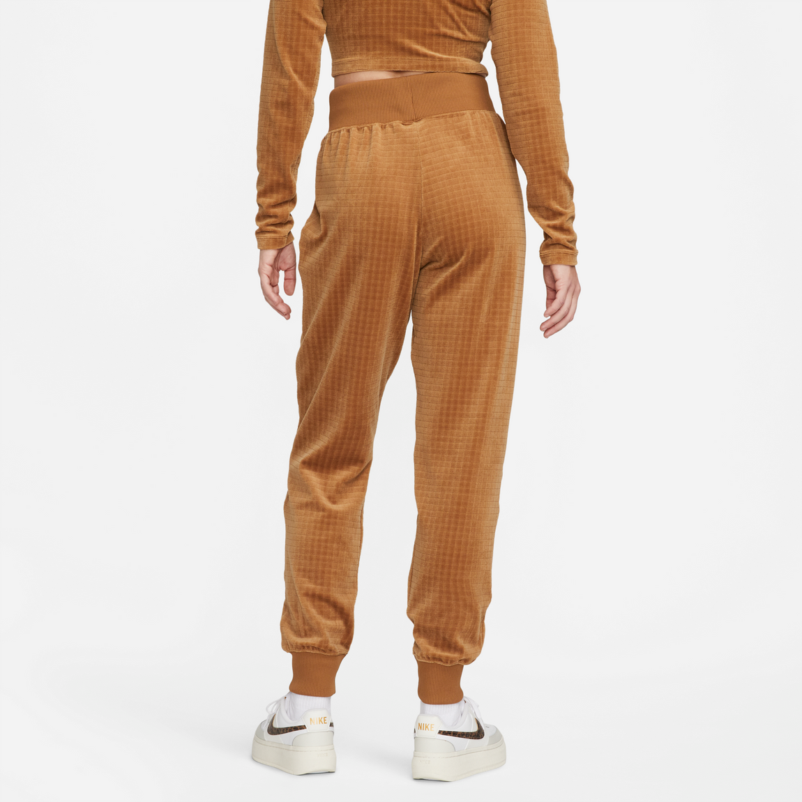 Nike Sportswear Women's High-Waisted Velour Joggers (Ale Brown/Ironstone) - Nike Sportswear Women's High-Waisted Velour Joggers (Ale Brown/Ironstone) - 