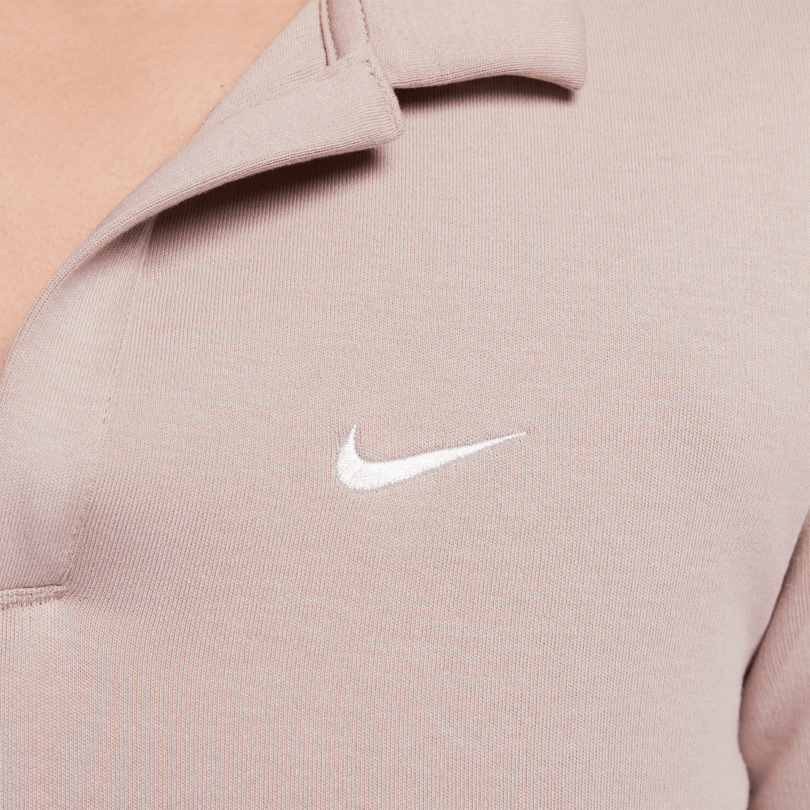 Women's Nike Sportswear Essential Polo (Diffused Taupe/White) - Women's Nike Sportswear Essential Polo (Diffused Taupe/White) - 