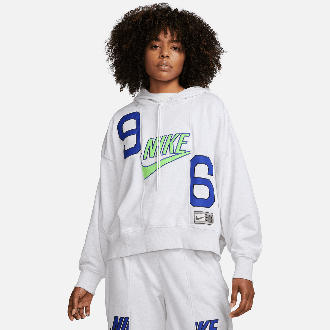 Women's Nike Sportswear Circa 96 Fleece Hoodie (Birch Heather) - Women's Nike Sportswear Circa 96 Fleece Hoodie (Birch Heather) - 