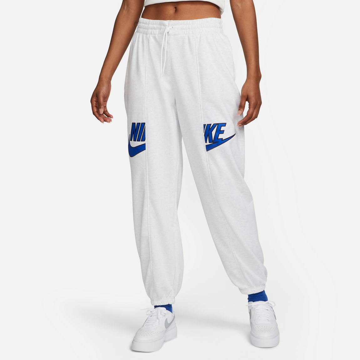 Women's Nike Sportswear Circa 96 High-Waisted Fleece Pants (Birch Heather) - Women's Nike Sportswear Circa 96 High-Waisted Fleece Pants (Birch Heather) - 