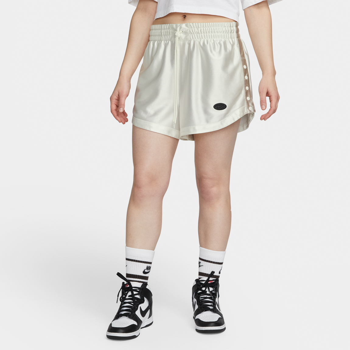 Women's Nike Sportswear Circa 96 Shorts (Sail/ Light Orewood Brown) - Women's Nike Sportswear Circa 96 Shorts (Sail/ Light Orewood Brown) - 