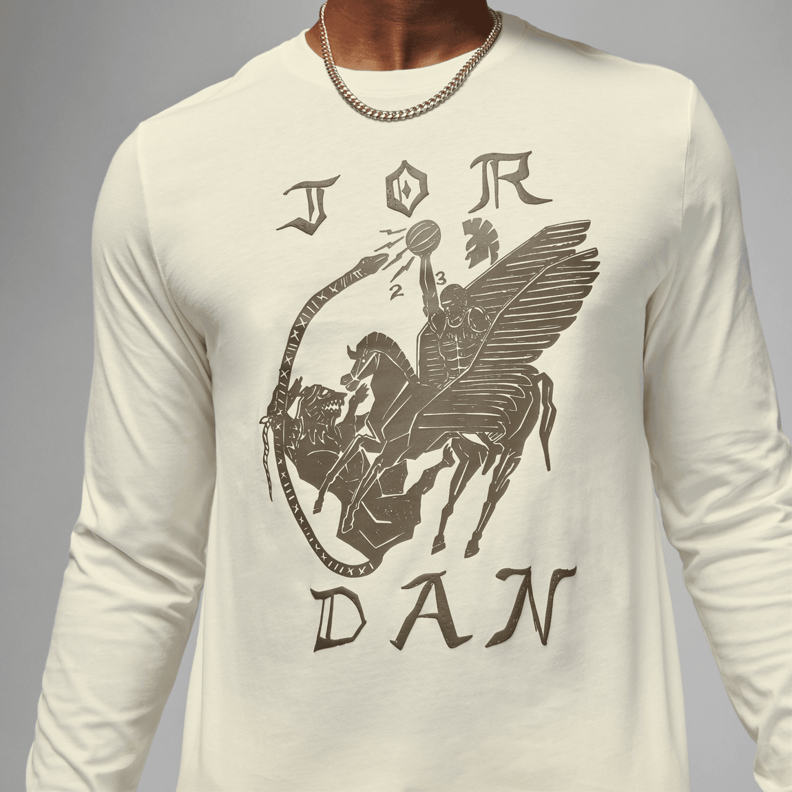 Jordan X Umar Rashid Artist Series Long Sleeve Tee (Sail) - Jordan X Umar Rashid Artist Series Long Sleeve Tee (Sail) - 