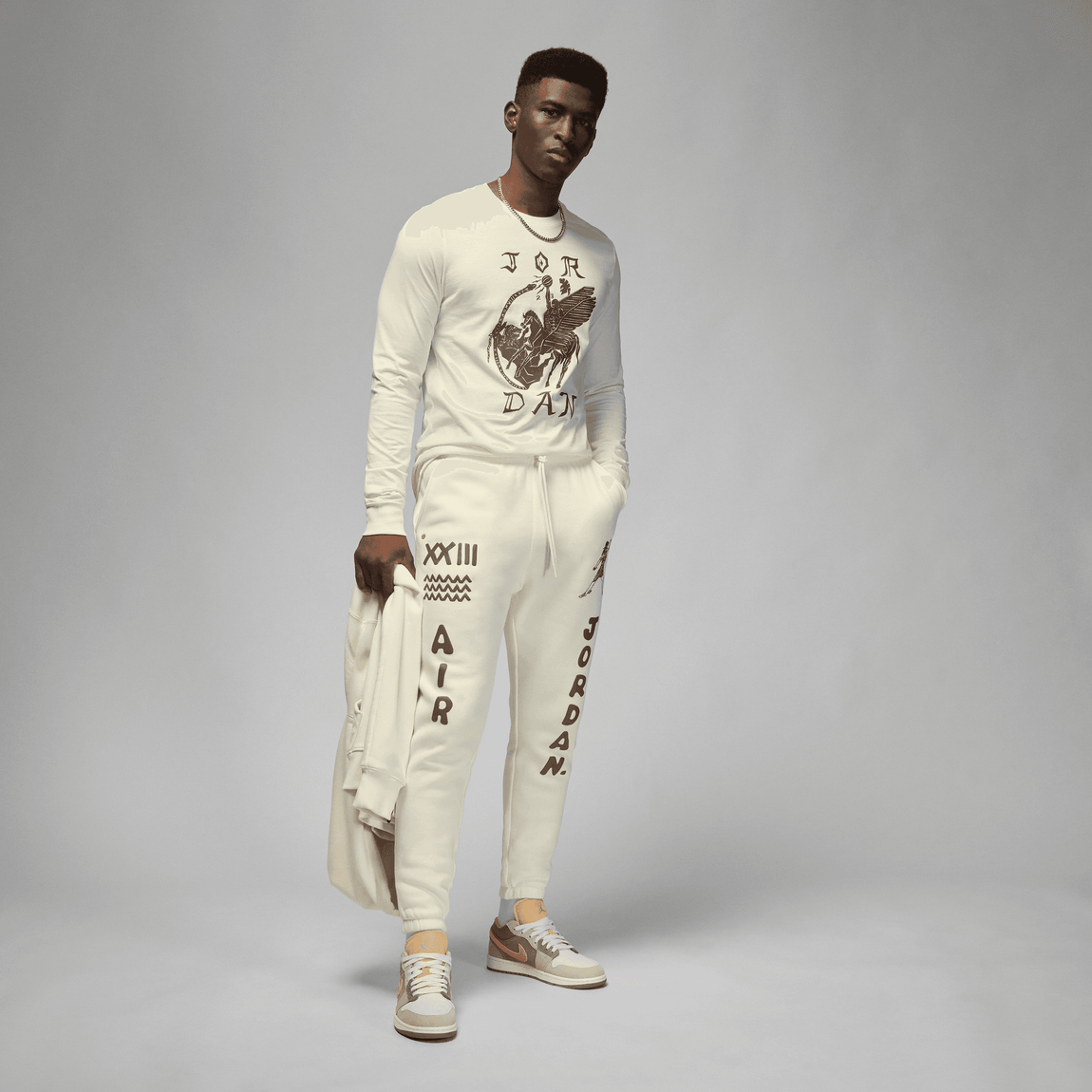 Jordan X Umar Rashid Artist Series Long Sleeve Tee (Sail) - Jordan X Umar Rashid Artist Series Long Sleeve Tee (Sail) - 