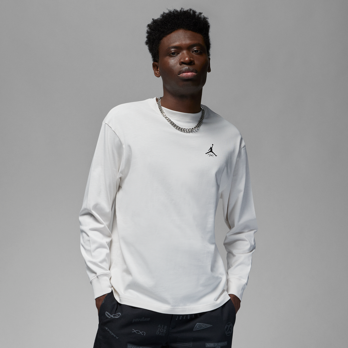 Jordan Flight Heritage 85 LS Tee (Phantom) - Jordan Flight Heritage 85 LS Tee (Phantom) - 