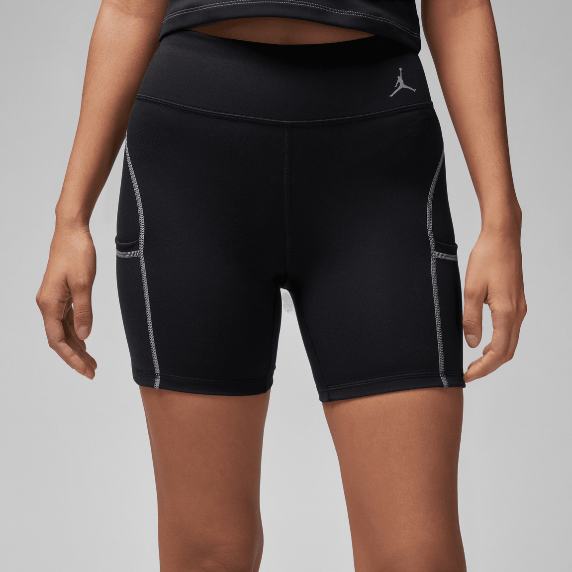 Women's Jordan Sport Short Leggings (Black/Stealth) - Women's Jordan Sport Short Leggings (Black/Stealth) - 
