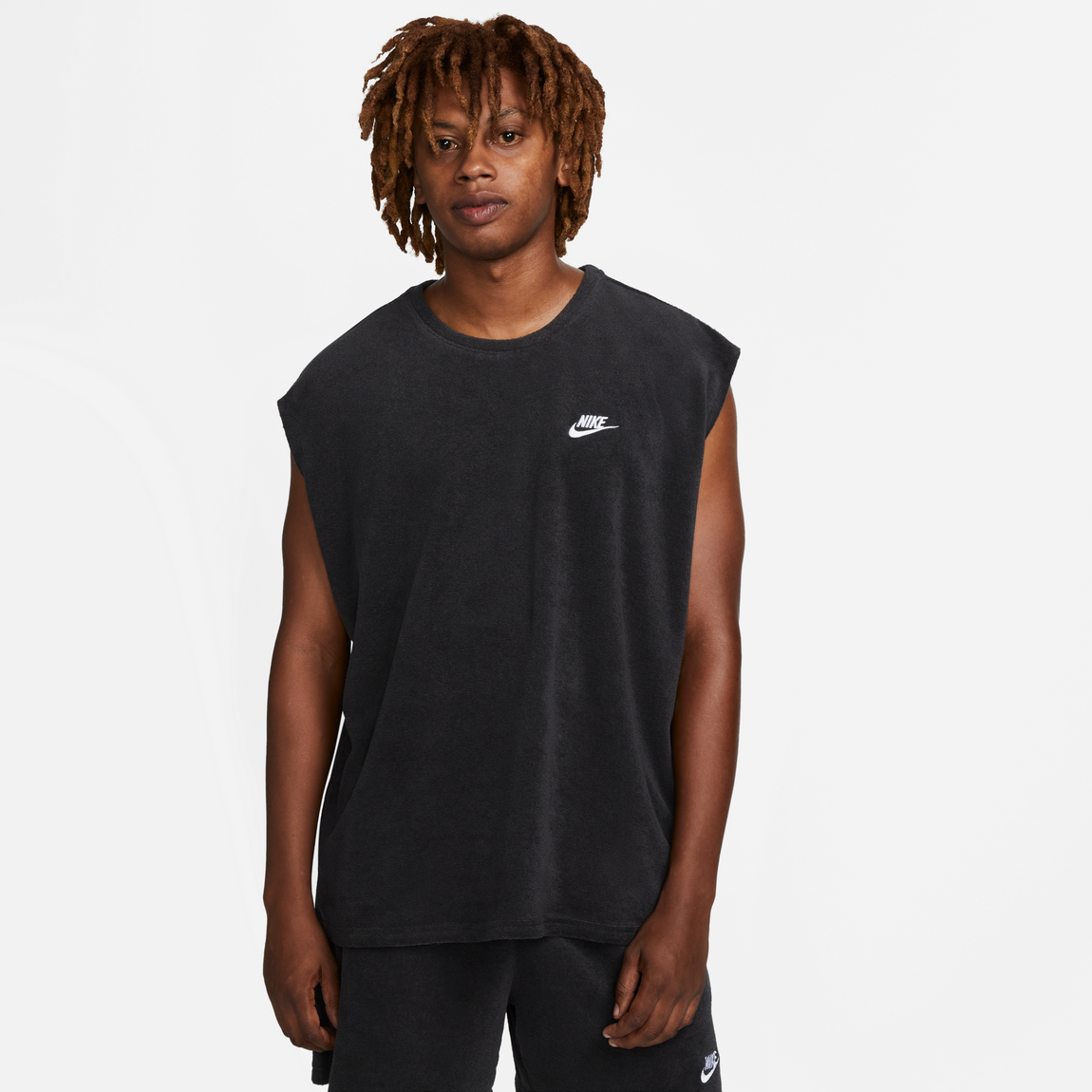Nike Sportswear Club Fleece Terry Sleeveless Top (Black) - Nike Sportswear Club Fleece Terry Sleeveless Top (Black) - 